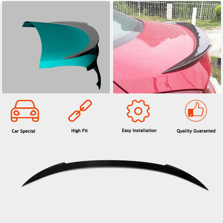 BMW 6 Series F12 640i 650i M6 Convertible 2013-2018 Rear Trunk Spoiler Carbon Fiber/FRP-Ahacarbon