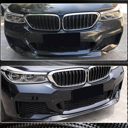 BMW 6 Series G32 630i 640i M-Sport GT 2017-2020 Front Bumper Lip Carbon Fiber-Ahacarbon
