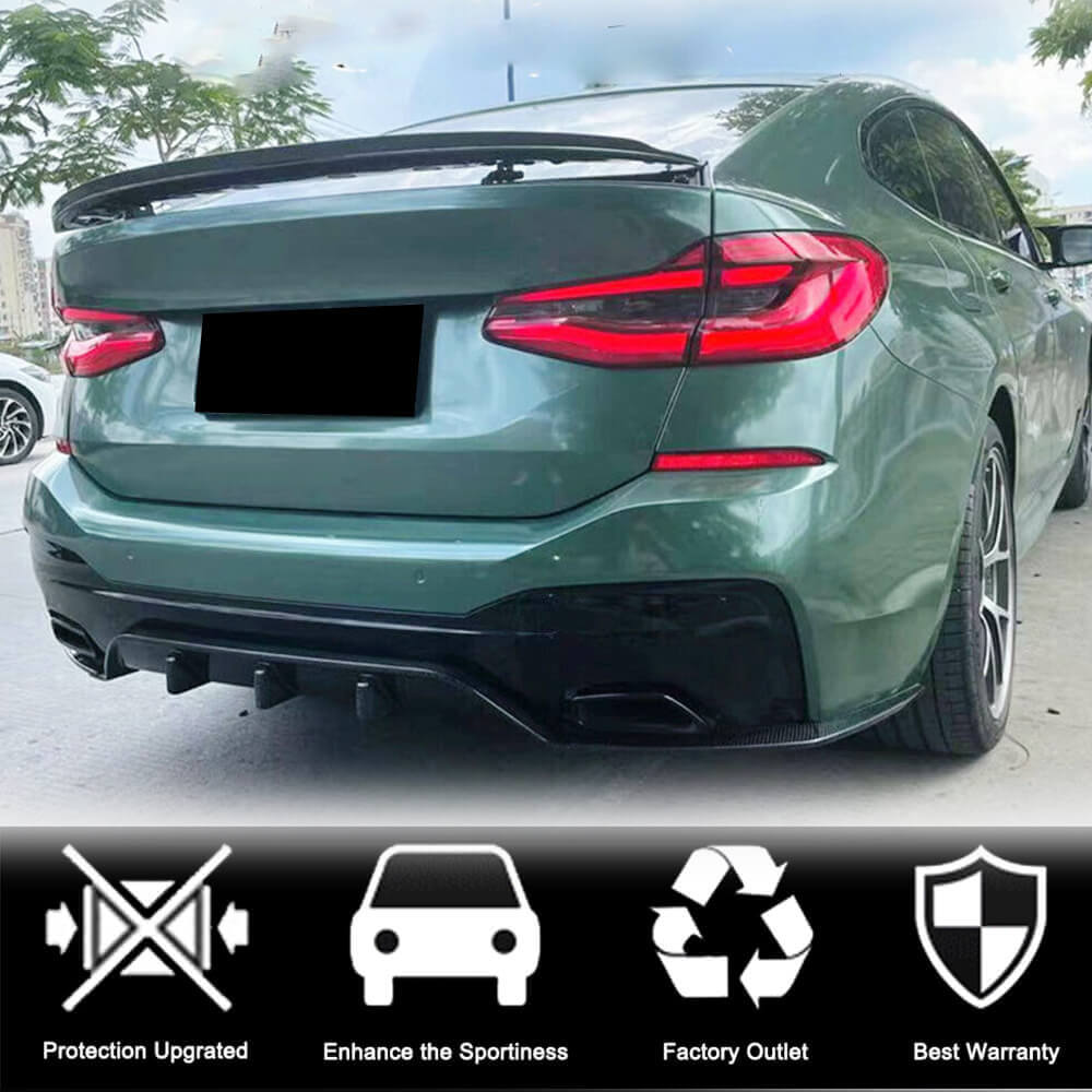 BMW 6 Series G32 630i 640i M-Sport GT 2017-2020 Rear Bumper Diffuser Carbon Fiber-Ahacarbon