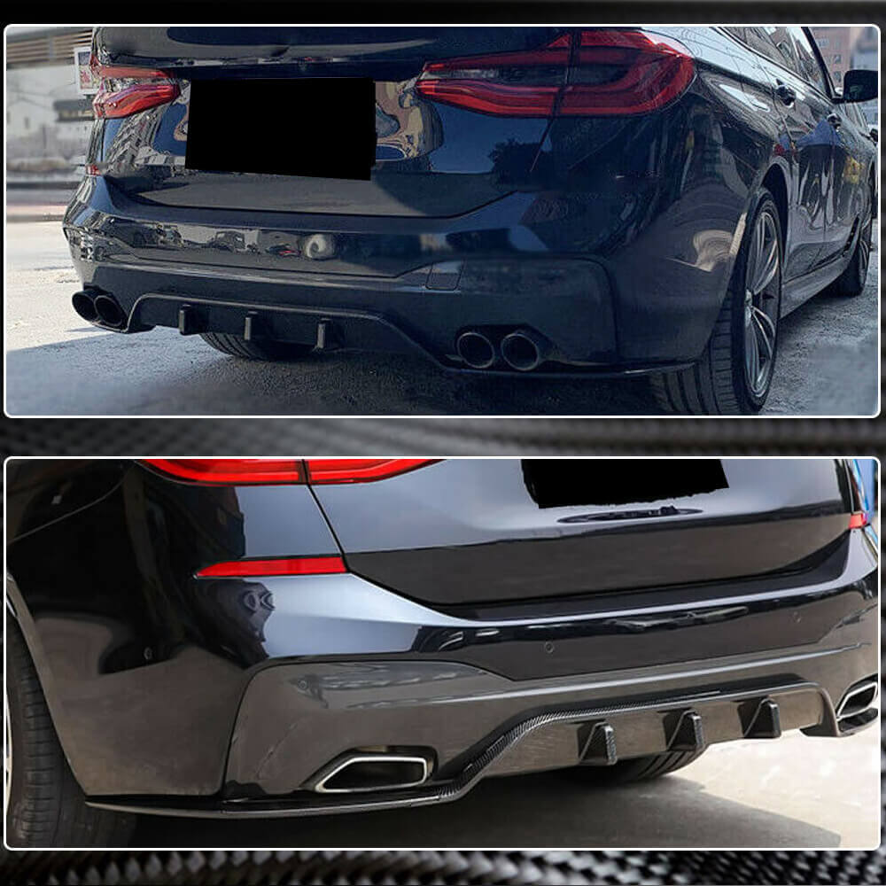 BMW 6 Series G32 630i 640i M-Sport GT 2017-2020 Rear Bumper Diffuser Carbon Fiber-Ahacarbon