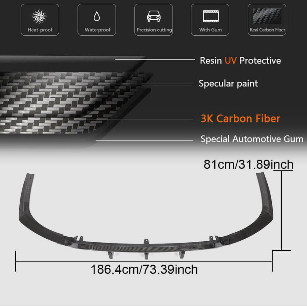 BMW 6 Series G32 630i 640i M-Sport GT 2017-2020 Rear Bumper Diffuser Carbon Fiber-Ahacarbon