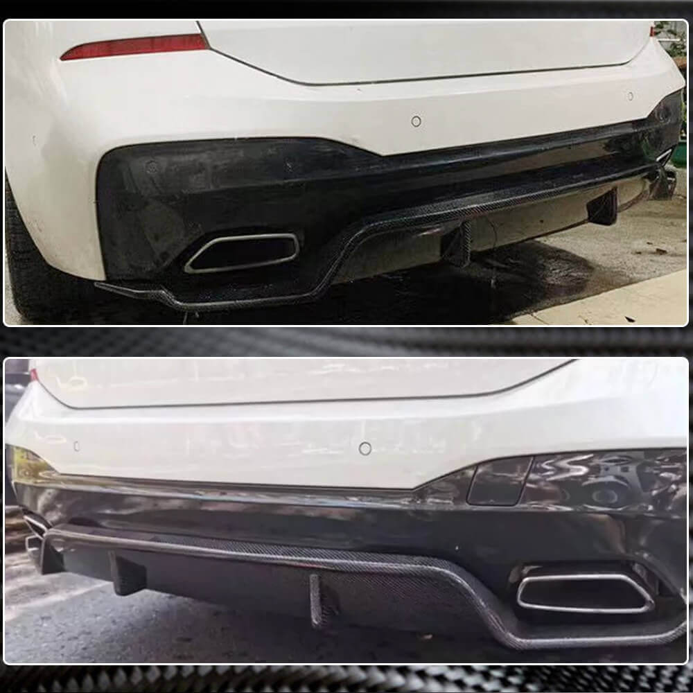BMW 6 Series G32 630i 640i M Tech GT 2017-2021 Rear Bumper Diffuser Carbon Fiber-Ahacarbon