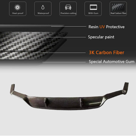 BMW 6 Series G32 630i 640i M Tech GT 2017-2021 Rear Bumper Diffuser Carbon Fiber-Ahacarbon