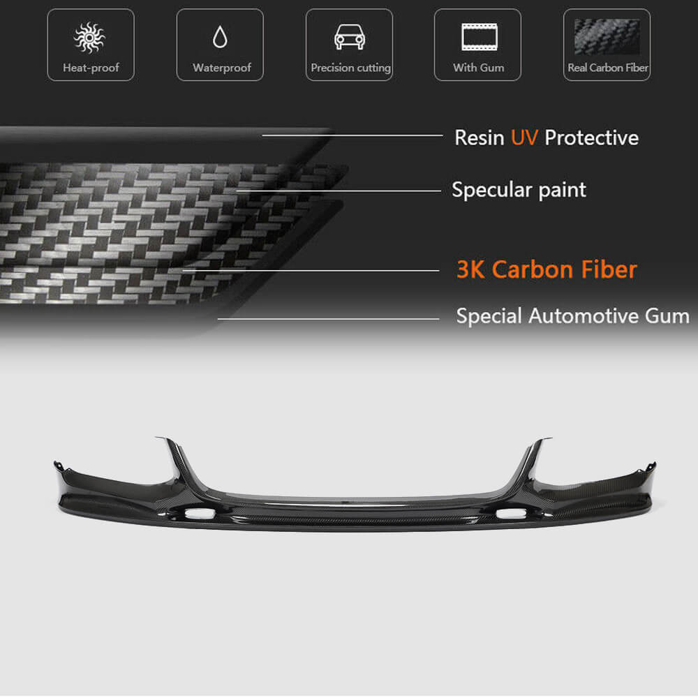 BMW 7 Series G11 730i 740e 750i M Sport M760Li 2016-2019 Front Bumper Lip Carbon Fiber/FRP-Ahacarbon