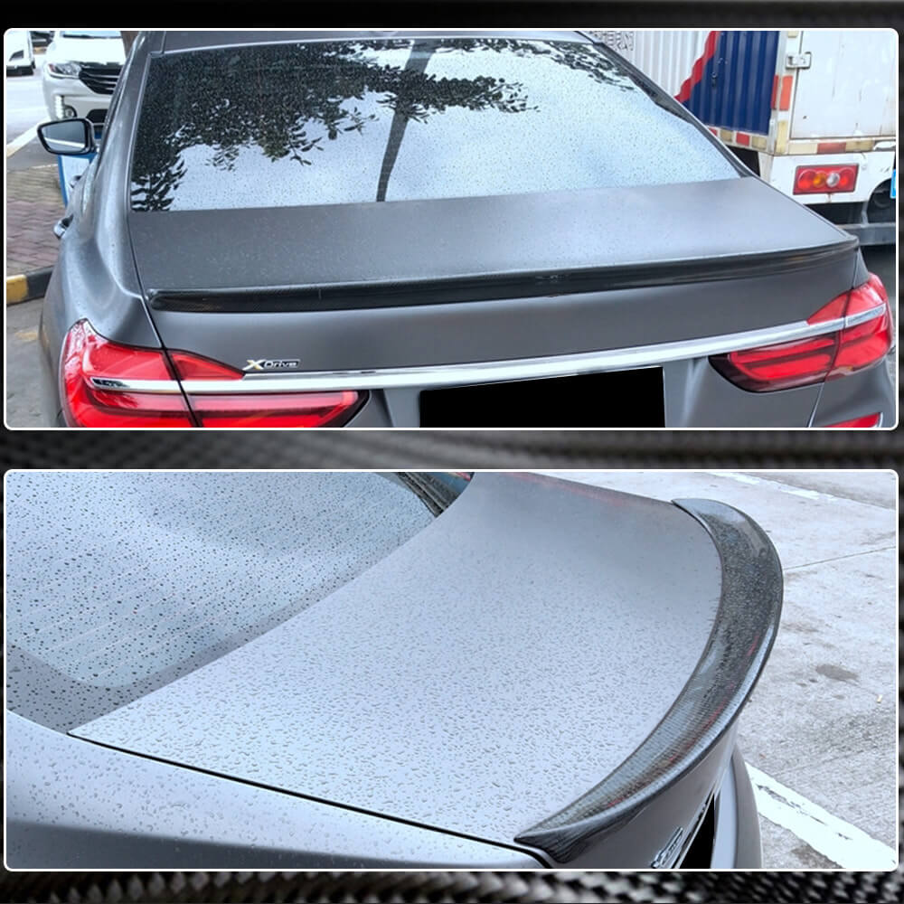 BMW 7 Series G11 2016-2020 Rear Trunk Spoiler Carbon Fiber-Ahacarbon