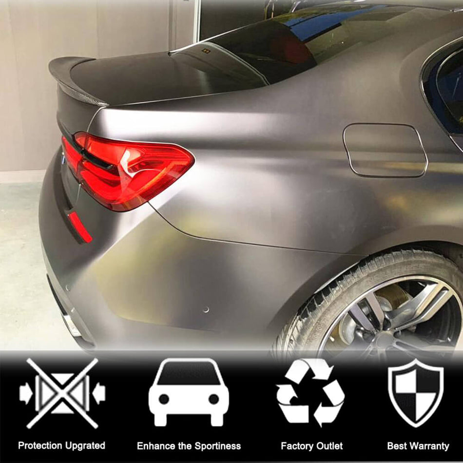 BMW 7 Series G11 G12 740i 750i 760i 2016-2023 Rear Trunk Spoiler Carbon Fiber/FRP-Ahacarbon