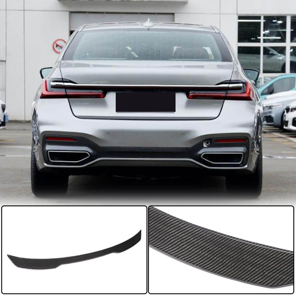 BMW 7 Series G11 730i 740i 750i Sedan 2016-2020 Rear Trunk Spoiler Carbon Fiber-Ahacarbon