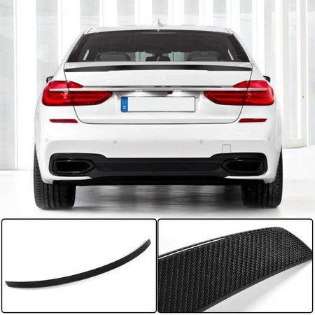 BMW 7 Series G11 2016-2020 Rear Trunk Spoiler Boot Wing Lip Carbon Fiber/FRP-Ahacarbon