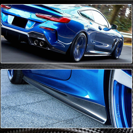 BMW 8 Series G14 G15 840i M Sport M850i 2018-2021 Side Skirts Dry Carbon Fiber-Ahacarbon