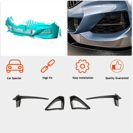 BMW 8 Series G14 G15 G16 840i M Sport M850i 2018-2021 Fog Light Covers Dry Carbon Fiber-Ahacarbon