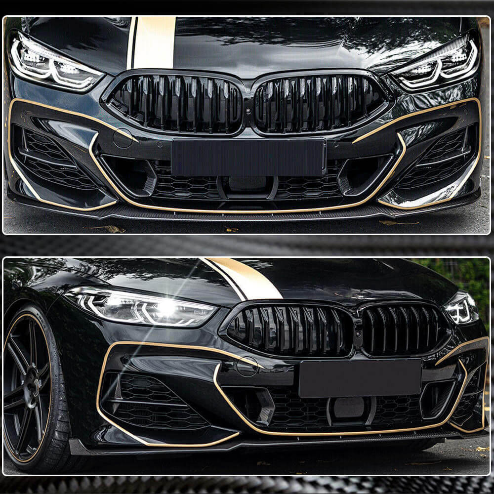 BMW 8 Series G14 G15 G16 840i M Sport M850i 2018-2021 Fog Light Covers Dry Carbon Fiber-Ahacarbon