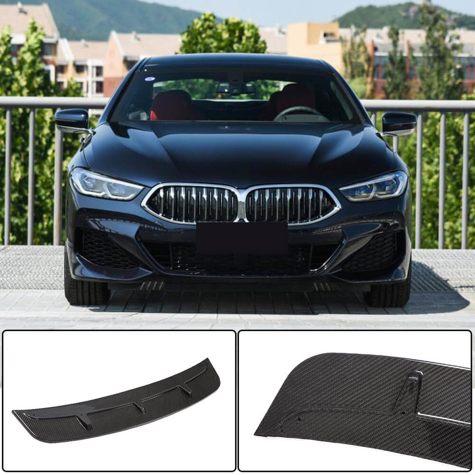 BMW 8 Series G14 G15 G16 840i M Sport M850i 2018-2021 Front Bumper Lip Dry Carbon Fiber-Ahacarbon