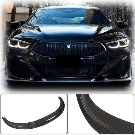 BMW 8 Series G14 G15 G16 840i M Sport M850i 2018-2021 Front Bumper Lip Dry Carbon Fiber-Ahacarbon