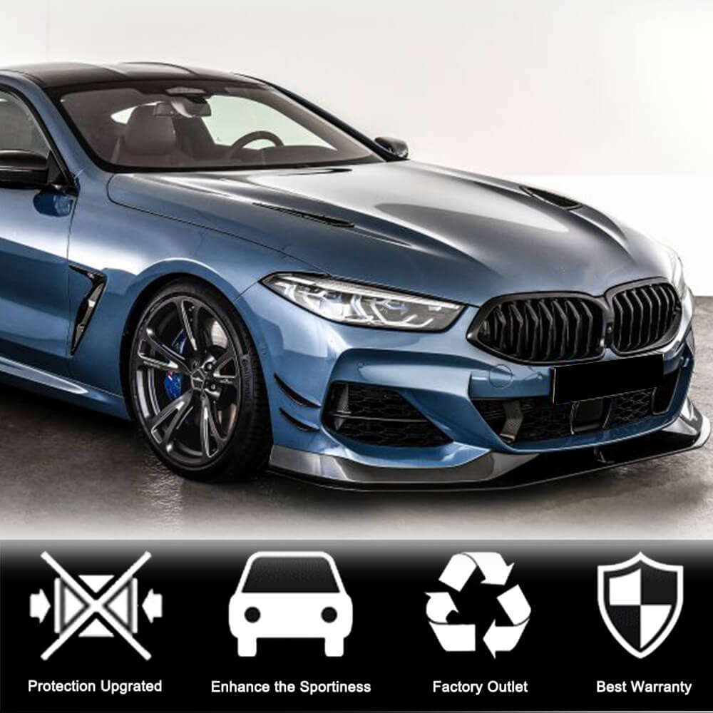 BMW 8 Series G14 G15 G16 840i M Sport M850i 2018-2021 Front Bumper Vents Dry Carbon Fiber-Ahacarbon