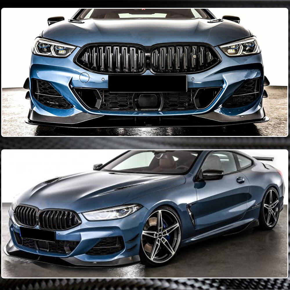 BMW 8 Series G14 G15 G16 840i M Sport M850i 2018-2021 Front Bumper Vents Dry Carbon Fiber-Ahacarbon