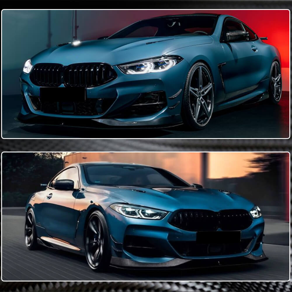 BMW 8 Series G14 G15 G16 840i M Sport M850i 2018-2021 Front Bumper Vents Dry Carbon Fiber-Ahacarbon