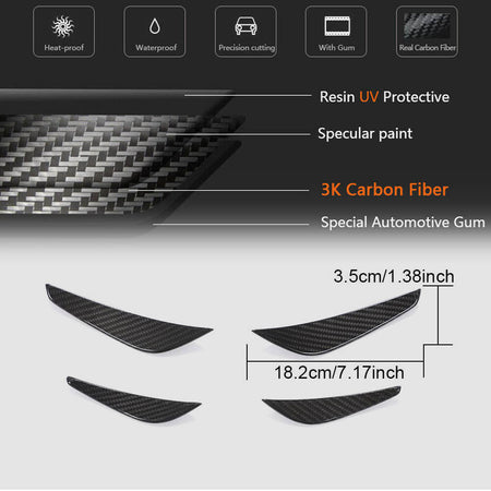BMW 8 Series G14 G15 G16 840i M Sport M850i 2018-2021 Front Bumper Vents Dry Carbon Fiber-Ahacarbon