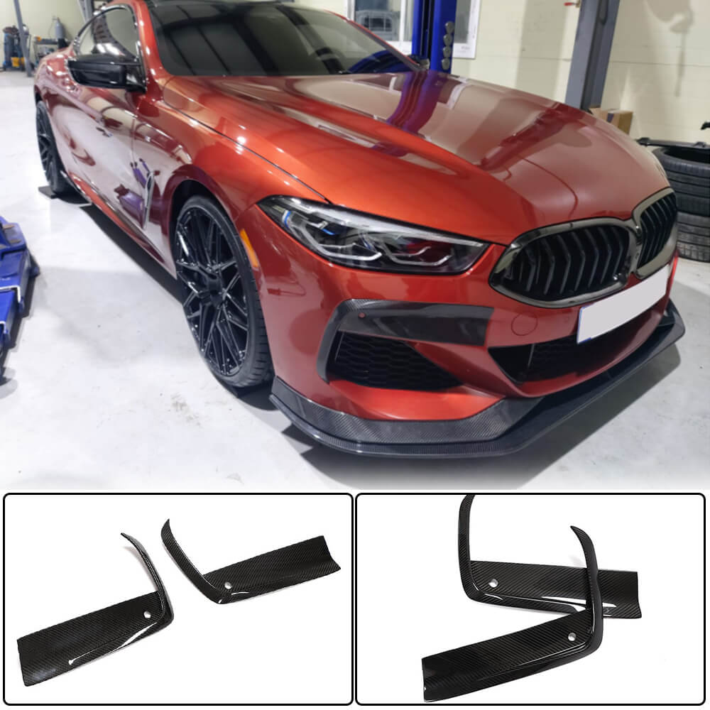 BMW 8 Series G14 G15 G16 840i M Sport M850i 2018-2021 Front Bumper Vent Dry Carbon Fiber-Ahacarbon