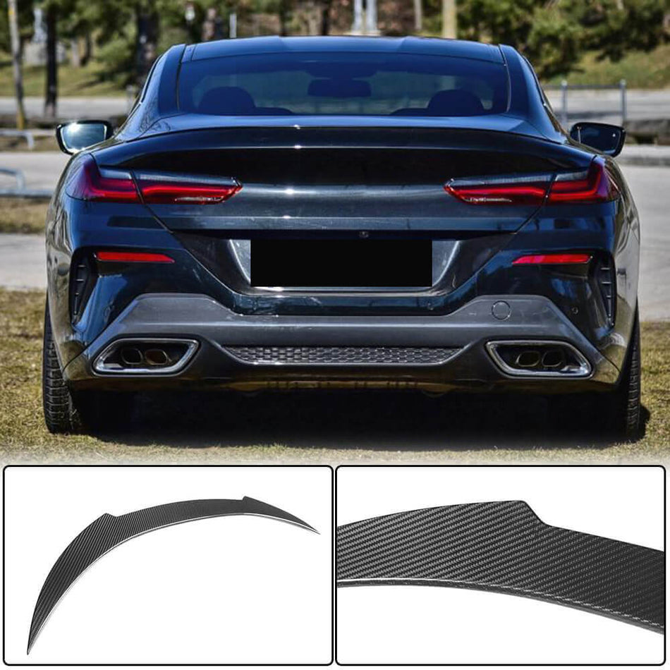 BMW 8 Series G15 F92 M8 Coupe 2018-2021 Rear Trunk Spoiler Dry Carbon Fiber-Ahacarbon