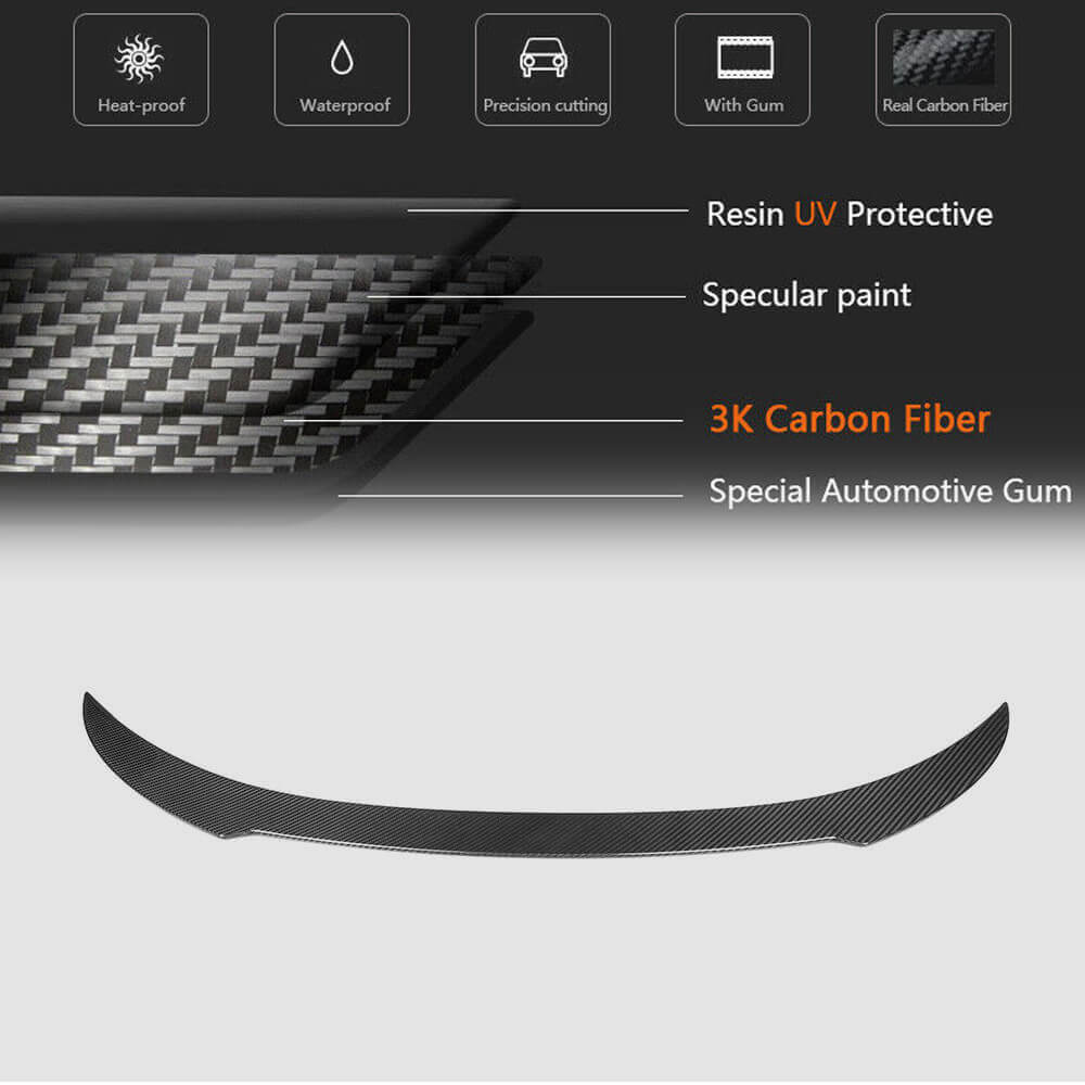 BMW 8 Series G15 F92 M8 Coupe 2018-2021 Rear Trunk Spoiler Dry Carbon Fiber-Ahacarbon