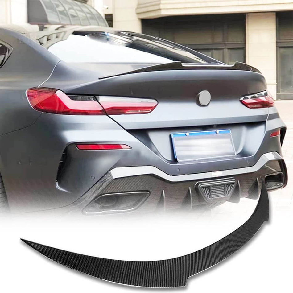 BMW 8 Series G15 F92 M8 Coupe 2018-2021 Rear Trunk Spoiler Dry Carbon Fiber-Ahacarbon