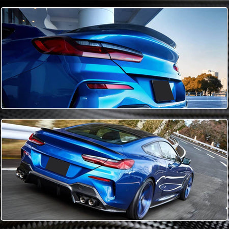 BMW 8 Series G15 F92 M8 Coupe 2018-2021 Rear Trunk Spoiler Dry Carbon Fiber-Ahacarbon