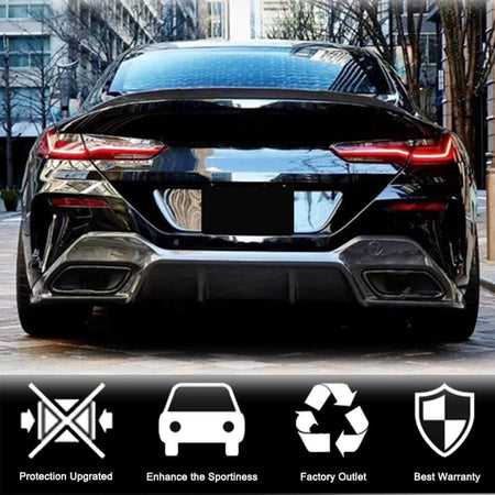 BMW 8 Series G16 F93 M8 Gran Coupe 2018-2021 Rear Trunk Spoiler Dry Carbon Fiber-Ahacarbon