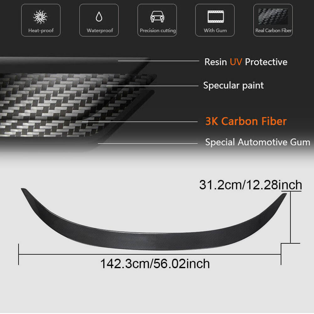 BMW 8 Series G16 F93 M8 Gran Coupe 2018-2021 Rear Trunk Spoiler Dry Carbon Fiber-Ahacarbon