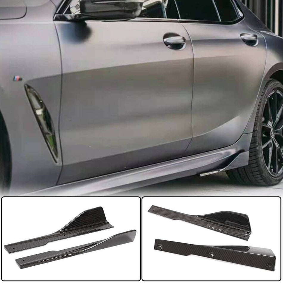 BMW 8 Series G16 M Sport F93 M8 2018-2021 Side Skirts Splitters Dry Carbon Fiber-Ahacarbon
