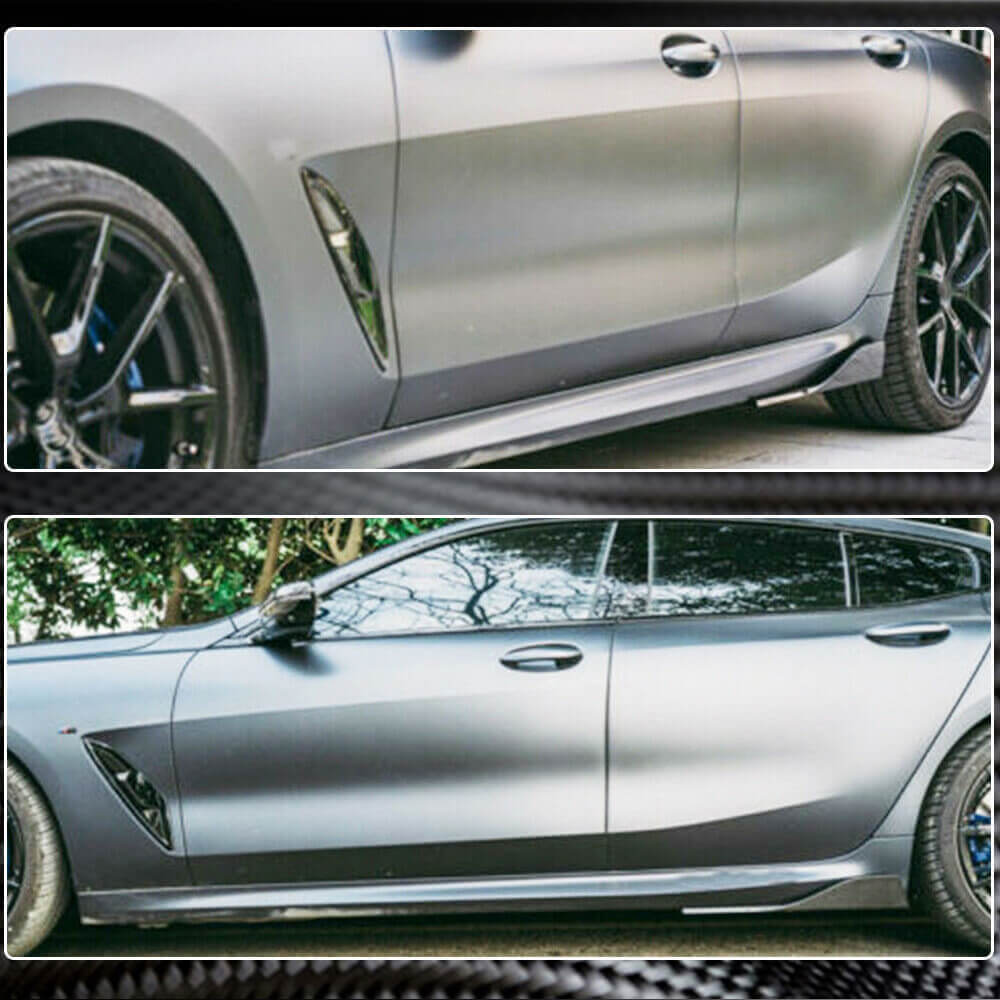 BMW 8 Series G16 M Sport F93 M8 2018-2021 Side Skirts Splitters Dry Carbon Fiber-Ahacarbon