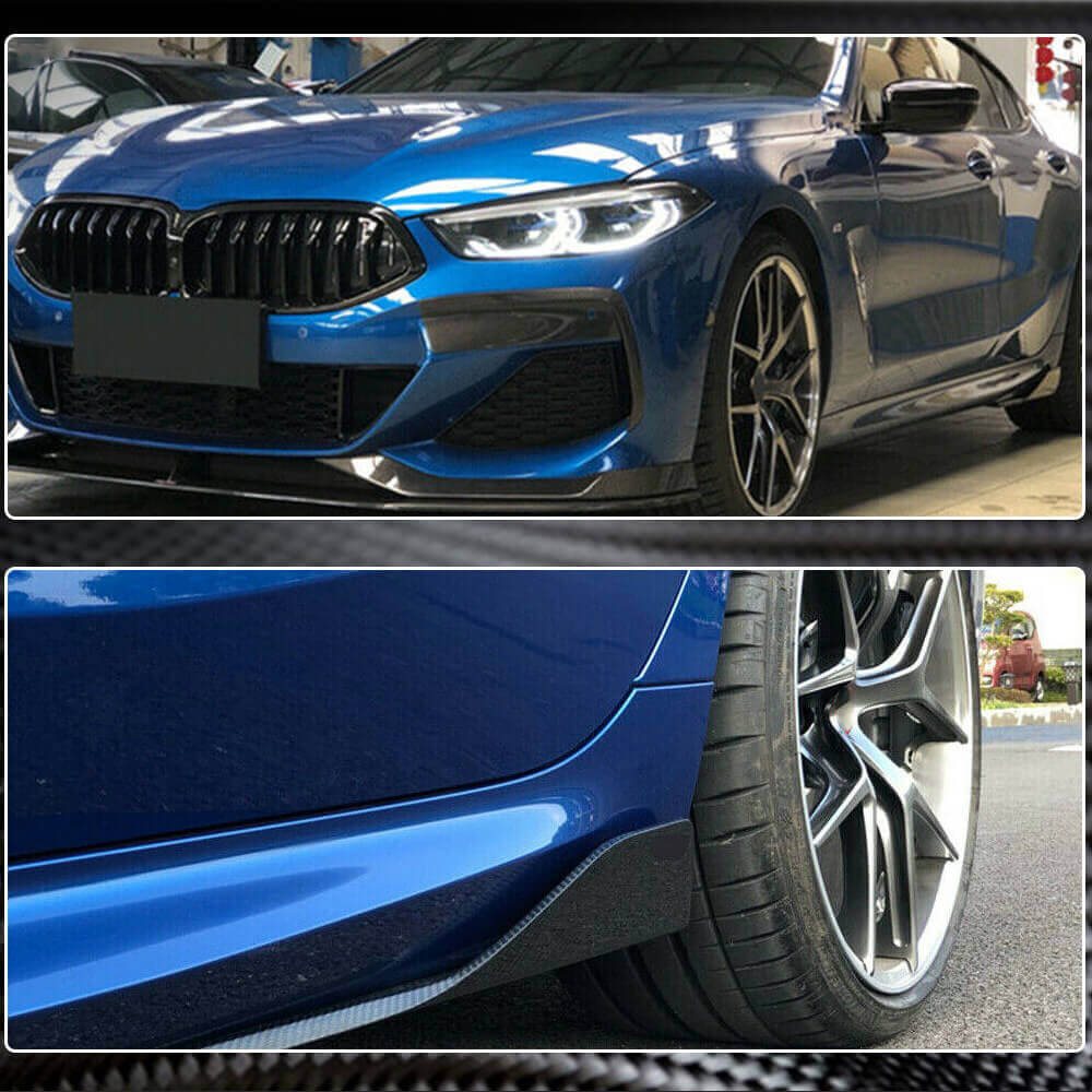 BMW 8 Series G16 M Sport F93 M8 2018-2021 Side Skirts Splitters Dry Carbon Fiber-Ahacarbon