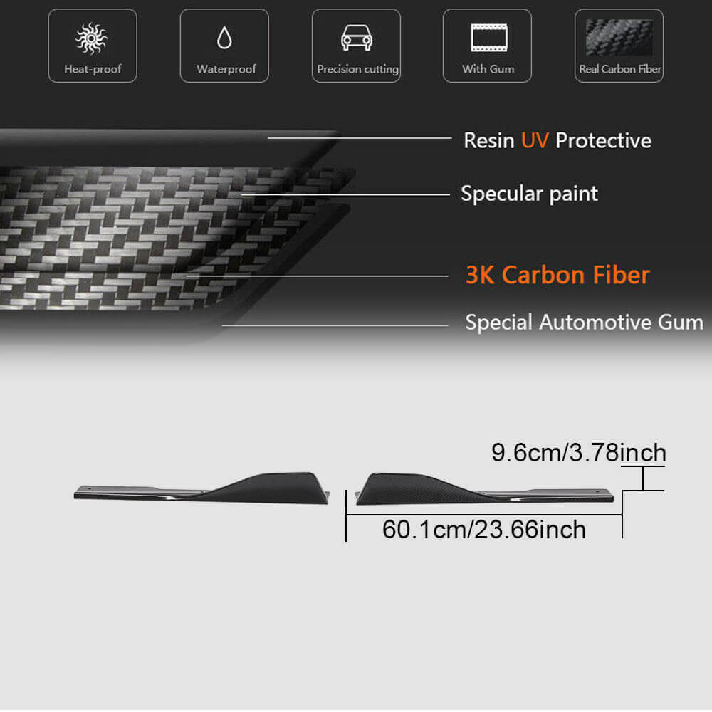 BMW 8 Series G16 M Sport F93 M8 2018-2021 Side Skirts Splitters Dry Carbon Fiber-Ahacarbon