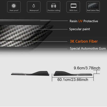 BMW 8 Series G16 M Sport F93 M8 2018-2021 Side Skirts Splitters Dry Carbon Fiber-Ahacarbon