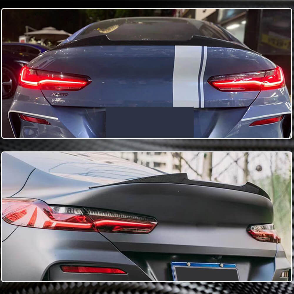 BMW 8 Series G16 840i M850i F93 M8 2018-2022 Rear Trunk Spoiler Dry Carbon Fiber-Ahacarbon