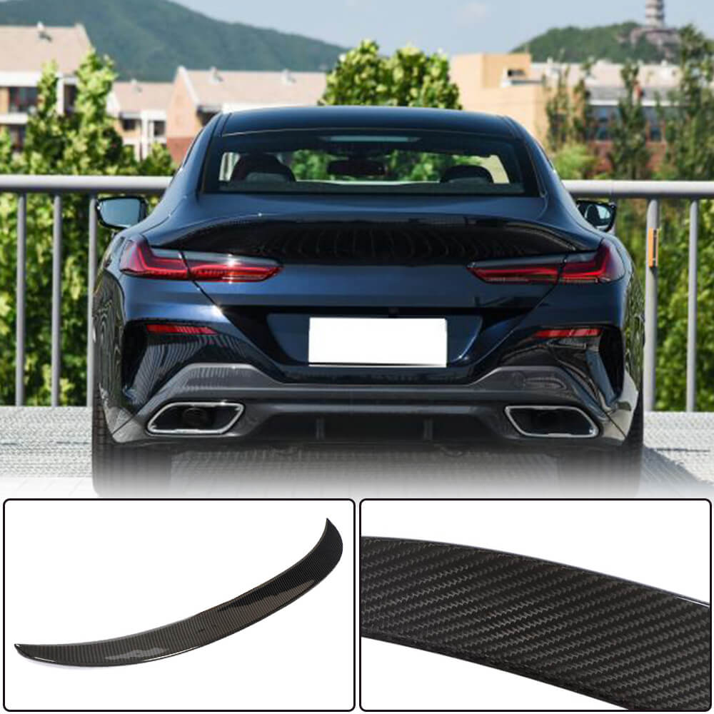 BMW 8 Series G16 840i M850i F93 M8 Gran Coupe 2018-2021 Rear Trunk Spoiler Dry Carbon Fiber-Ahacarbon