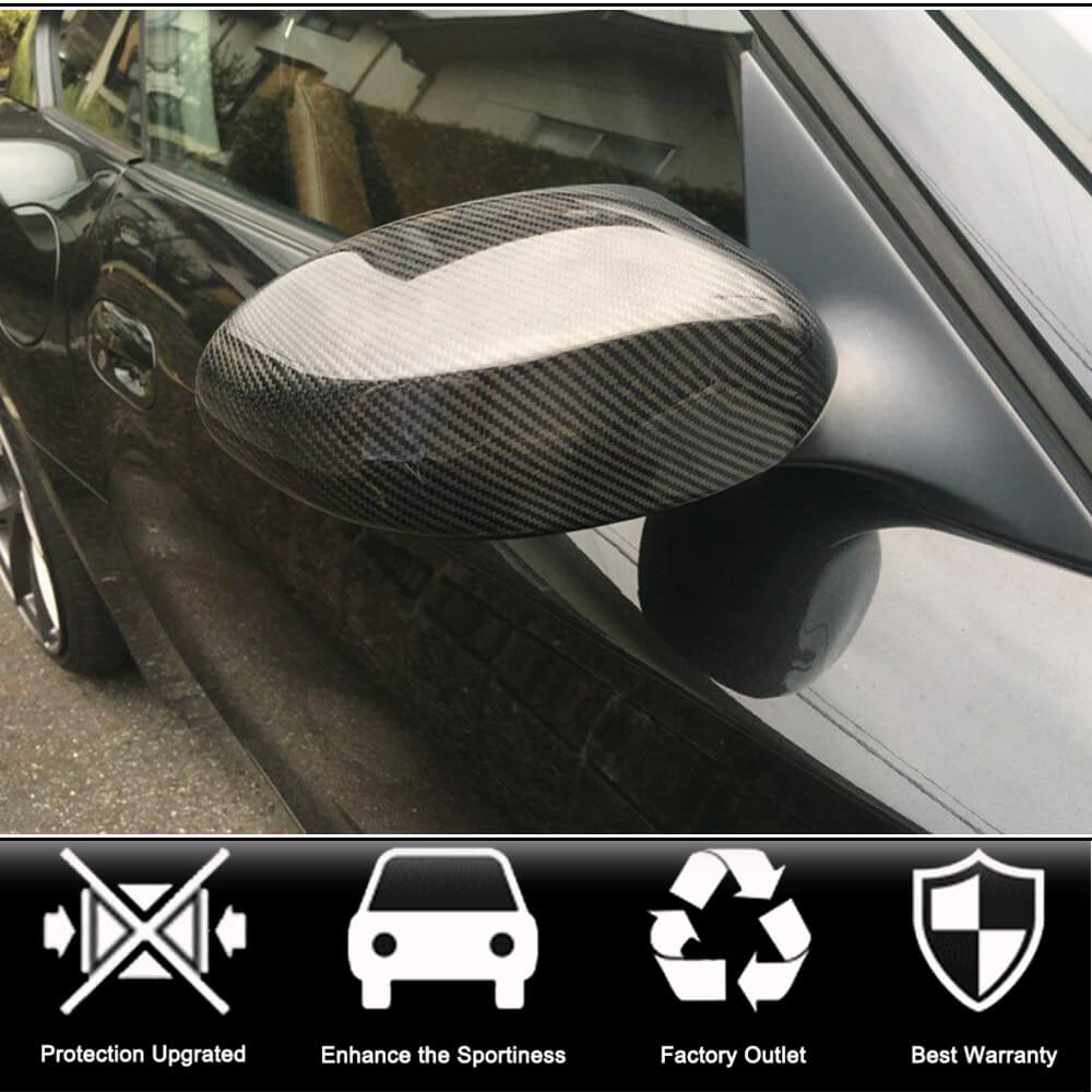 BMW E85 Z4 2002-2008 Mirror Covers Pair Add-on Carbon Fiber-Ahacarbon