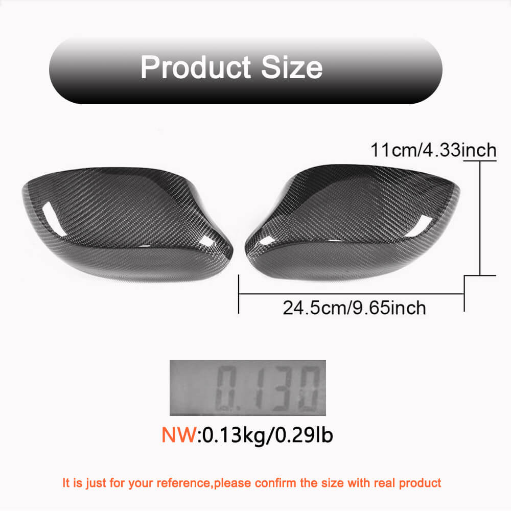 BMW E85 Z4 2002-2008 Mirror Covers Pair Add-on Carbon Fiber-Ahacarbon