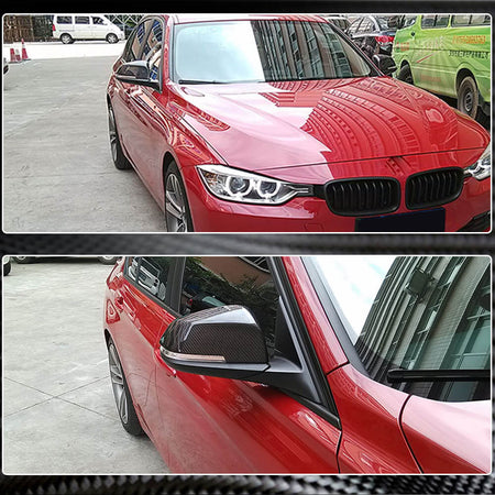 BMW E87 F20 F30 Mirror Covers Pair Carbon Fiber-Ahacarbon