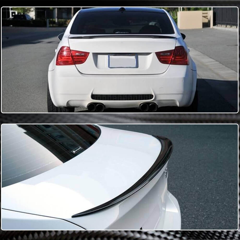 BMW 3 Series E90 M3 2005-2012 Rear Trunk Spoiler Carbon Fiber-Ahacarbon