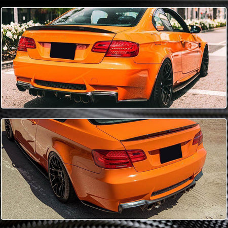 BMW 3 Series E92 E93 M3 2008-2013 Rear Bumper Diffuser Carbon Fiber/FRP-Ahacarbon