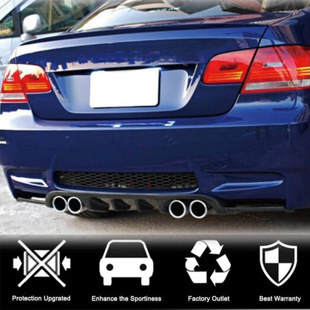 BMW 3 Series E92 E93 M3 2008-2013 Rear Bumper Diffuser Carbon Fiber-Ahacarbon