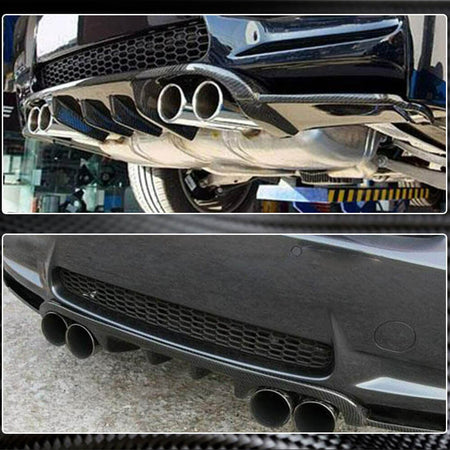 BMW 3 Series E92 E93 M3 2008-2013 Rear Bumper Diffuser Carbon Fiber-Ahacarbon