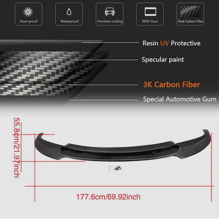 BMW 6 Series F06 F12 F13 M6 2013-2018 Front Bumper Lip Carbon Fiber/FRP-Ahacarbon