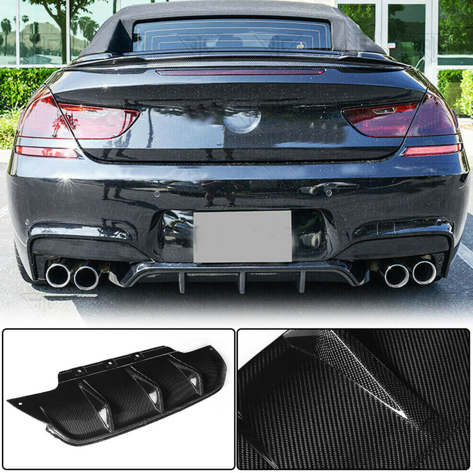 BMW 6 Series F06 F12 F13 M6 2013-2018 Rear Bumper Diffuser Carbon Fiber-Ahacarbon