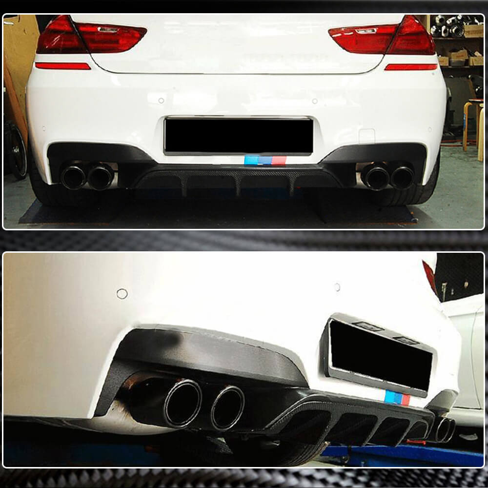 BMW 6 Series F06 F12 F13 M6 2013-2018 Rear Bumper Diffuser Carbon Fiber-Ahacarbon