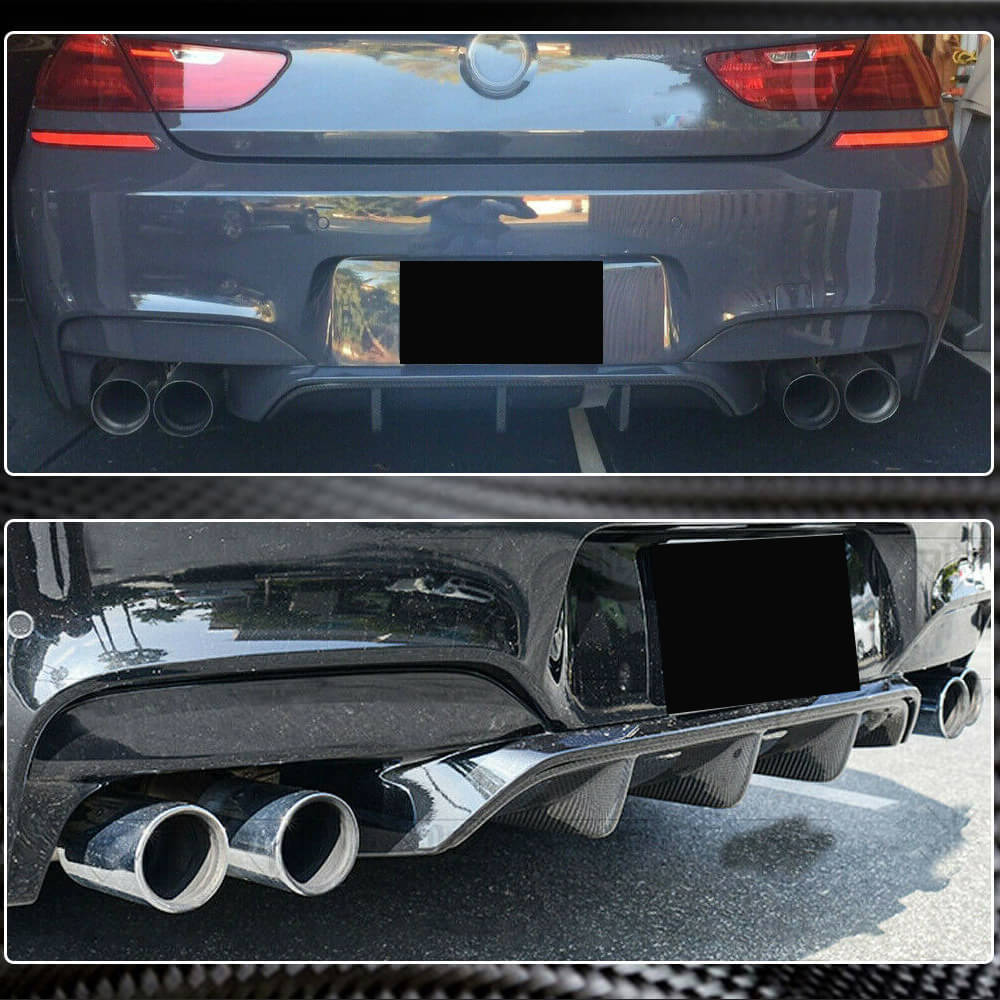 BMW 6 Series F06 F12 F13 M6 2013-2018 Rear Bumper Diffuser Carbon Fiber-Ahacarbon