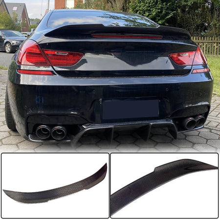 BMW 6 Series F06 F13 640i 650i M6 Coupe 2013-2018 Rear Trunk Spoiler Carbon Fiber-Ahacarbon