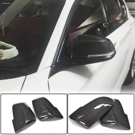 BMW F10 F11 F06 F12 F13 F01 F02 Mirror Covers Replacement Carbon Fiber-Ahacarbon