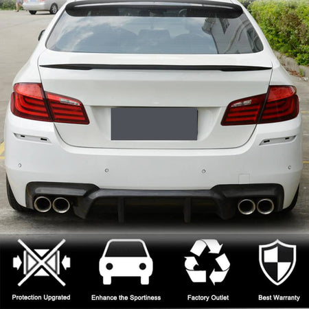 BMW 5 Series F10 M5 2011-2018 Rear Trunk Spoiler Carbon Fiber/FRP-Ahacarbon