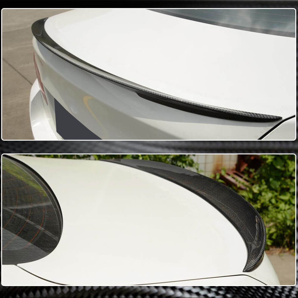 BMW 5 Series F10 M5 2011-2018 Rear Trunk Spoiler Carbon Fiber/FRP-Ahacarbon